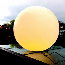 Уличный шар-светильник 220V RGB Россия, материал 3D пластик